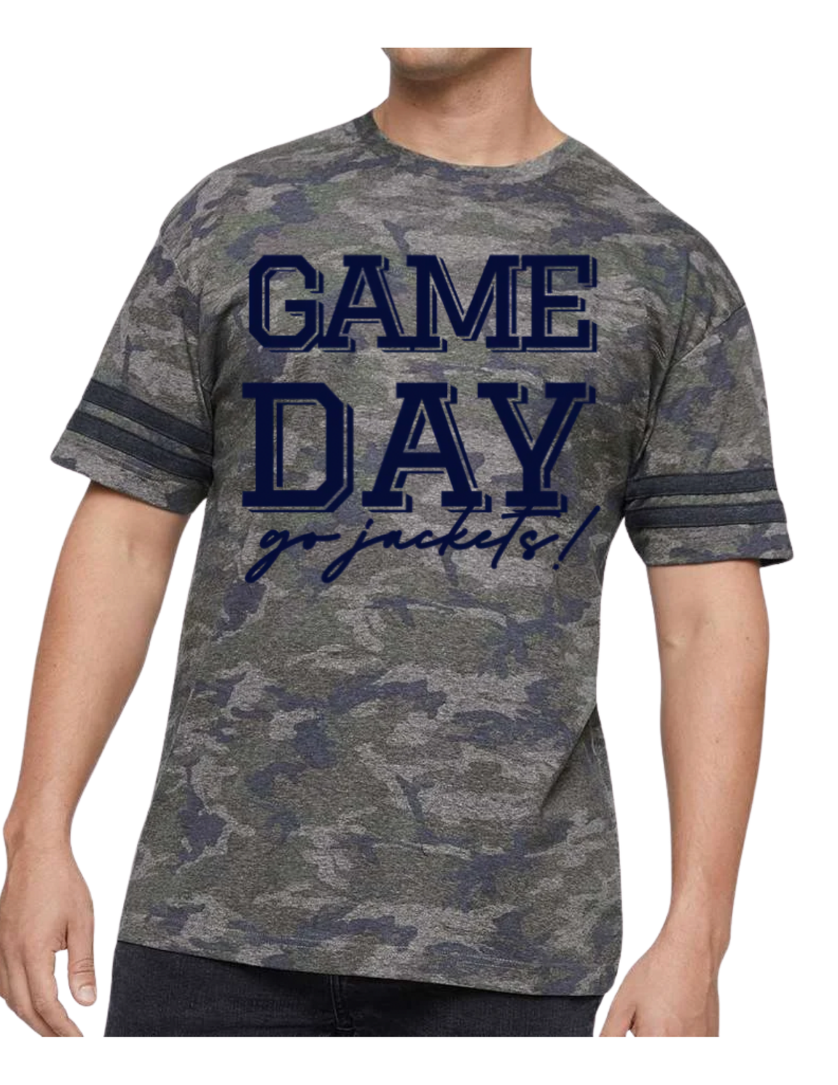 Camo Football Jersey Tee - Adult