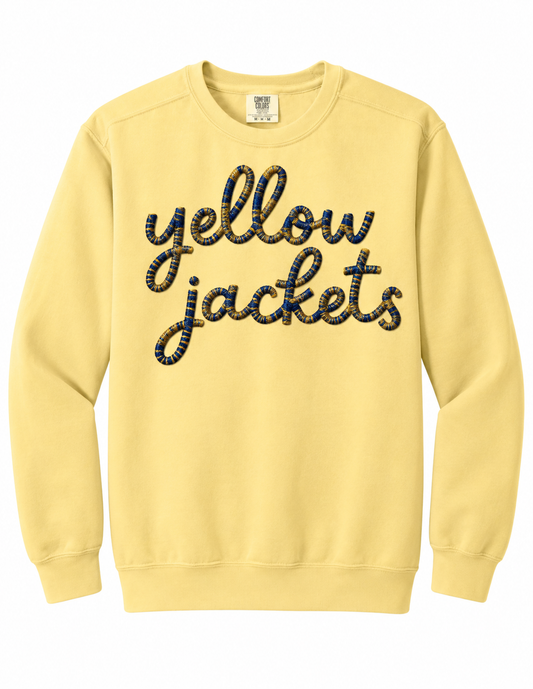 Yellow Jacket Colorful Thread Sweatshirt